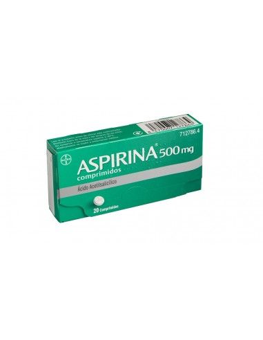 Aspirina 500 mg 20 Comprimidos