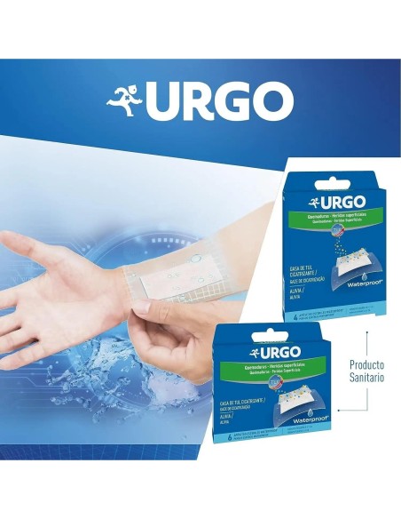 Urgo Quemaduras Y Heridas Superficiales 10 Cm X 7 Cm, 4 Apósitos