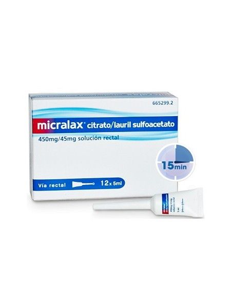 Micralax Emulsion Rectal 12 Microenemas 5 ml
