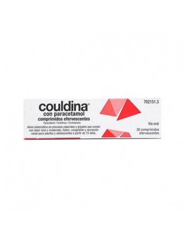 Couldina Con Paracetamol 20 Comprimidos Couldina Con Paracetamol 20 Comprimidos
