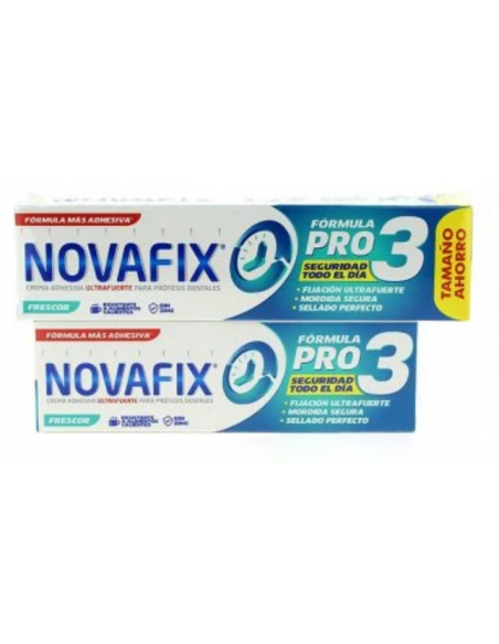 Novafix Formula Pro Frescor Envase 70G + Envase 50 G