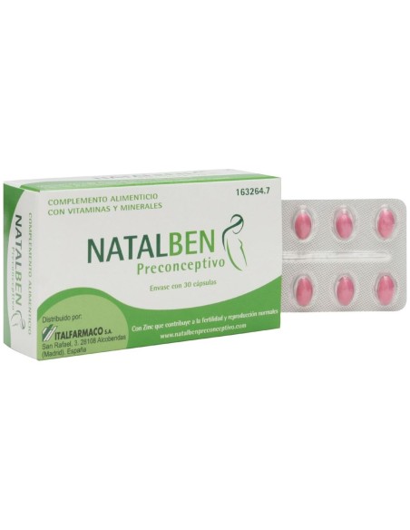 Natalben Preconceptivo 30 cápsulas