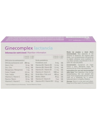 Ginecomplex Lactancia 60 cápsulas Ginecomplex Lactancia 60 cápsulas