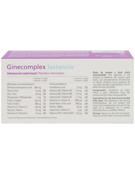Ginecomplex Lactancia 60 cápsulas