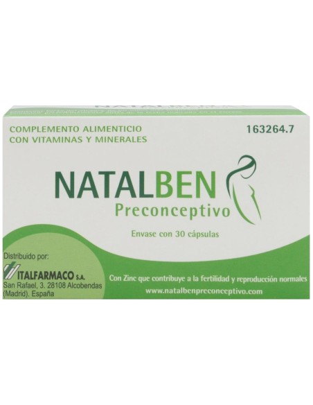 Natalben Preconceptivo 30 cápsulas