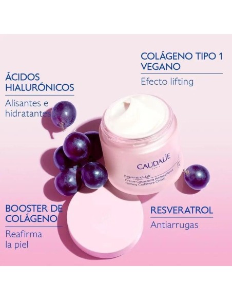 Caudalie Resveratrol-Lift Crema Cachemir Recarga  50 Ml