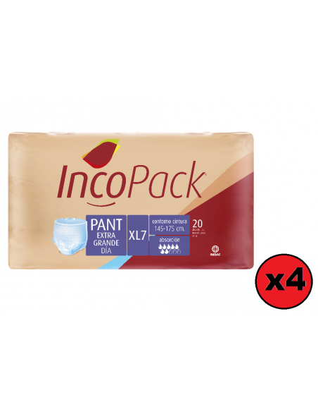 Incopack Pant Día Talla XL 80 Absorbentes (XL7)