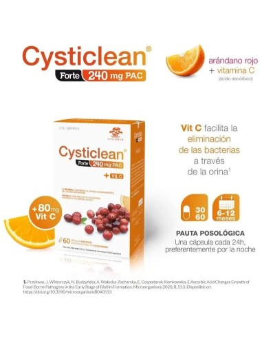 Cysticlean Forte 240 mg 30 sobres Cysticlean Forte 240 mg 30 sobres