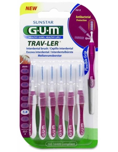 Trav-Ler Cepillos Interdentales 1,4 mm Pack 6 Unidades