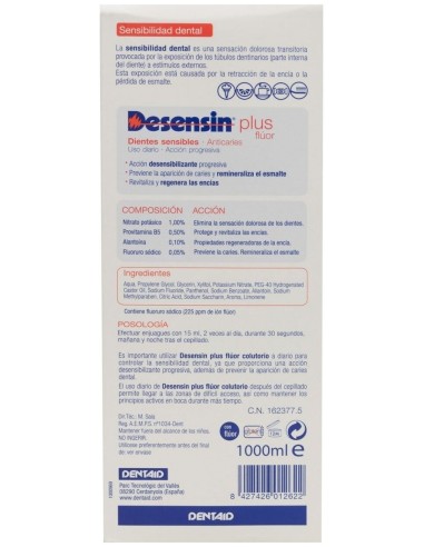 Desensin Plus Flúor Colutorio 1000 ml Desensin Plus Flúor Colutorio 1000 ml