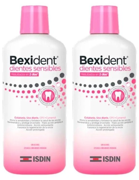 Isdin Bexident Colutorio Dientes Sensibles Duplo 2x500ml