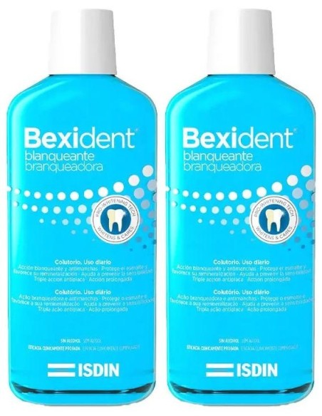 Isdin Bexident Colutorio Blanqueante Duplo 2x500 ml