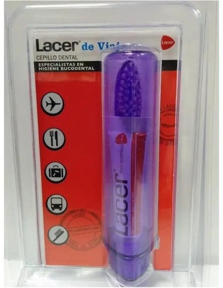 Lacer Cepillo Dental De Viaje 1Ud + Pasta Dentífrica 5Ml