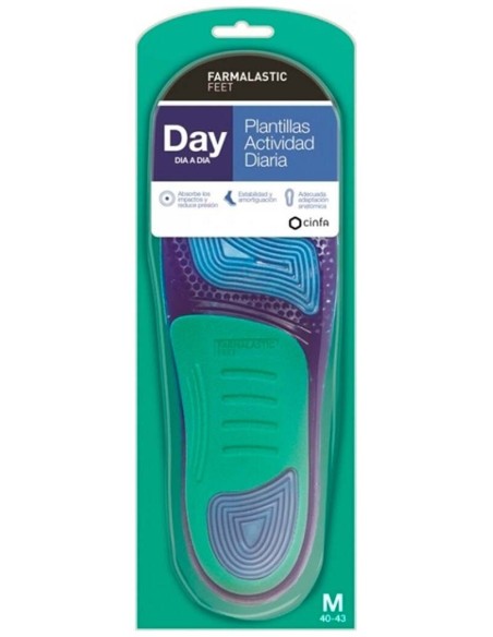 Farmalastic Plantillas Day Actividad Diaria, Talla M (40-43)