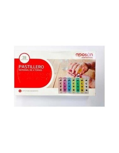 Aposán Pastillero Semanal de 4 Tomas