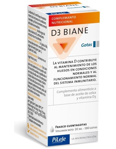 Pileje D3 Biane Gotas 20 ml