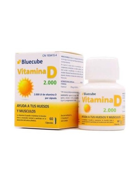 Bluecube Healthcare Vitamina D 2000 60 cápsulas