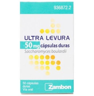 Ultra Levura 50 mg 50 Cápsulas
