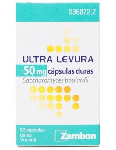 Ultra Levura 50 mg 50 Cápsulas