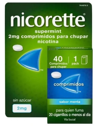 Nicorette Supermint 2 mg 40 Comprimidos