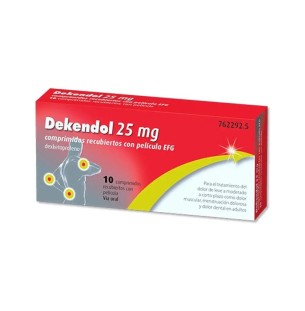 Dekendol 25 mg 10 Comprimidos
