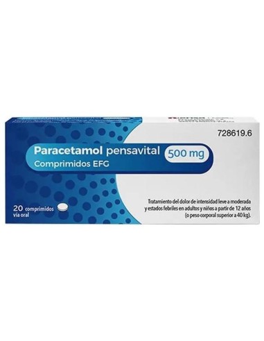Paracetamol Pensavital 500mg 20...
