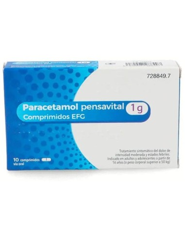 Paracetamol Pensavital 1gr 10...
