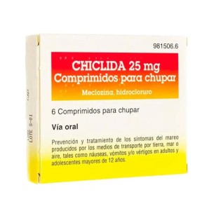 Chiclida 25 mg 6 Comprimidos