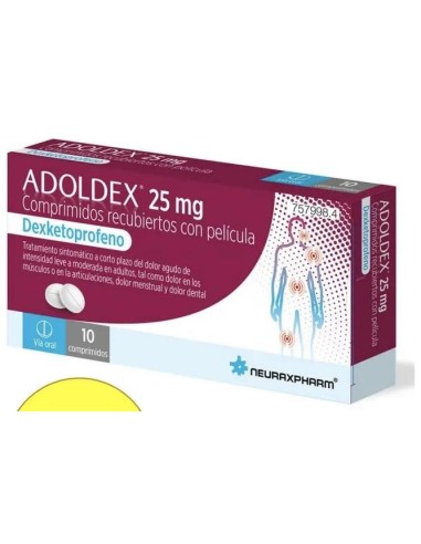 Adoldex 25mg 10 Comprimidos