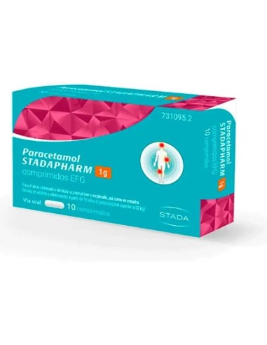 Paracetamol Stadapharm 1G 10 Comprimidos