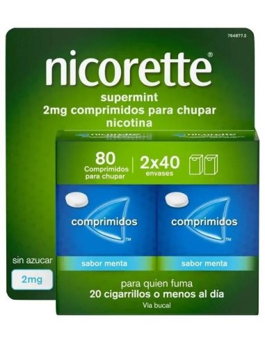 Nicorette Supermint 2 mg 80 Comprimidos