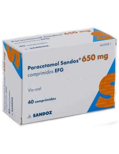 Paracetamol Sandoz 650 Mg 20 Comprimidos
