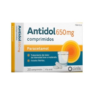 Antidol 650 Mg 20 Comprimidos