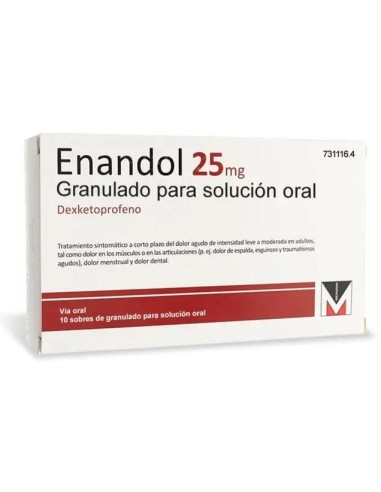 Enandol 25mg 10 Sobres Granulado Para...