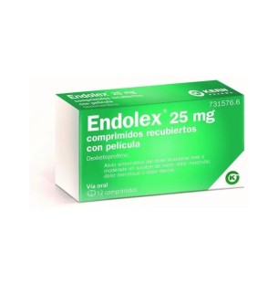 Endolex 25 Mg 12 Comprimidos