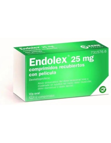 Endolex 25 Mg 12 Comprimidos Endolex 25 Mg 12 Comprimidos