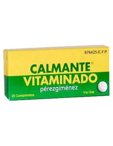 Calmante Vitaminado Pérez Giménez 20 Comprimidos