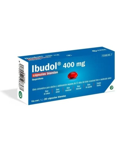 Ibudol 400 Mg 20 Cápsulas Blandas Ibudol 400 Mg 20 Cápsulas Blandas