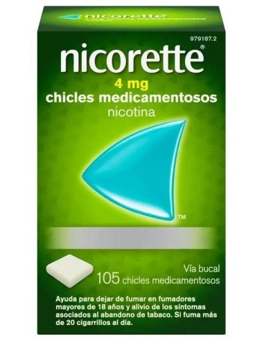 Nicorette 4 Mg 105 Chicles Nicorette 4 Mg 105 Chicles