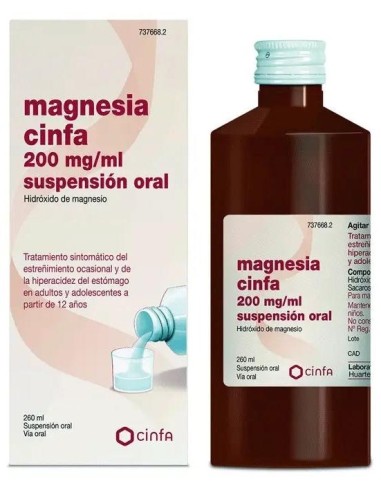 Magnesia Cinfa 200 Mg/Ml Suspensión...