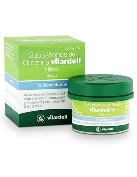 Supositorios Glicerina Vilardell Niños 18 Unidades