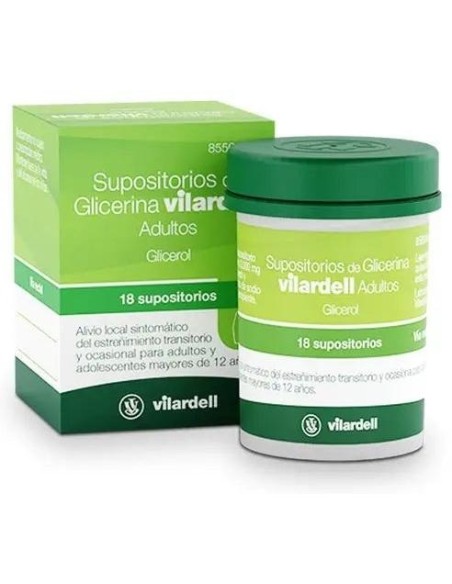 Vilardell Supositorios Glicerina Adultos 18 Unidades