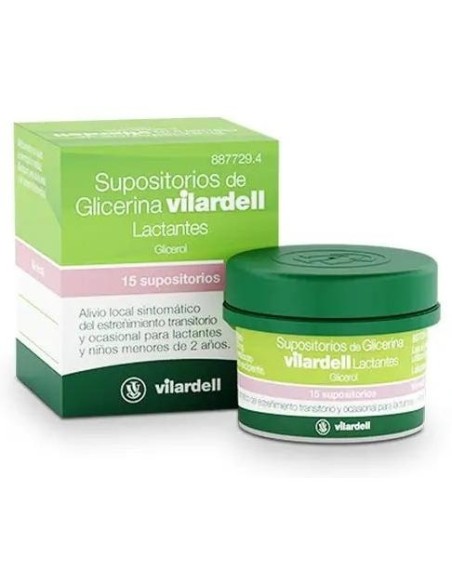 Vilardell Supositorios Glicerina Lactantes 15 Unidades