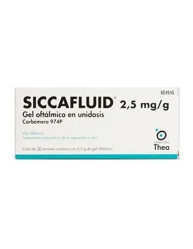 Siccafluid 25 Mg/G Gel Oftálmico 30... Siccafluid 25 Mg/G Gel Oftálmico 30...