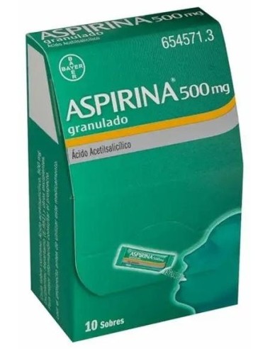Aspirina Granulado 500 Mg 10 Sobres Aspirina Granulado 500 Mg 10 Sobres
