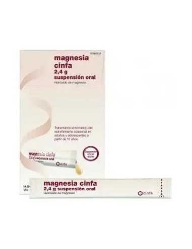 Magnesia Cinfa 24 Gr 14 Sobres...