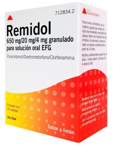 Remidol 10 Sobres Granulado Para... Remidol 10 Sobres Granulado Para...