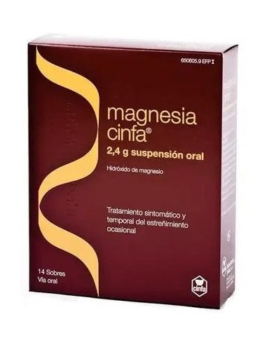 Magnesia Cinfa 24 Gr 14 Sobres...