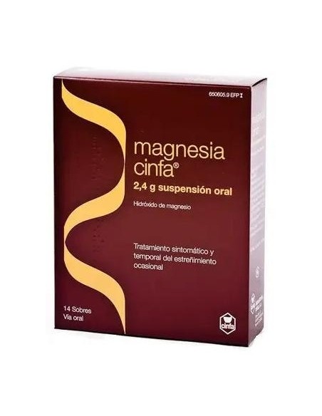 Magnesia Cinfa 24 Gr 14 Sobres Suspensión Oral