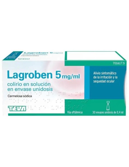Lagroben 5 Mg/Ml Colirio 30 Monodosis x 0.4 ml